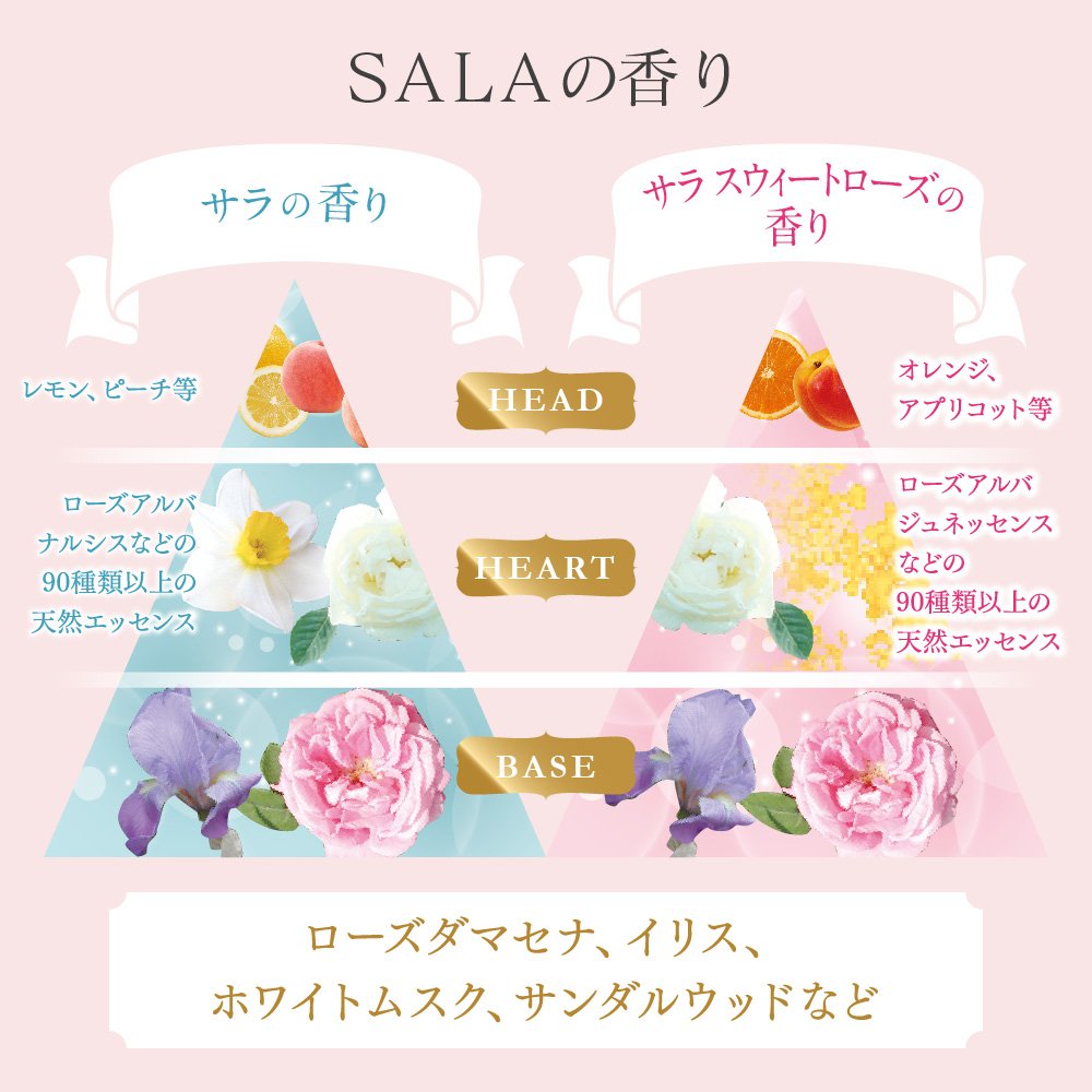 Sala Japan Conditioner Moist & Smooth Sweet Rose Fragrance (120 Characters)