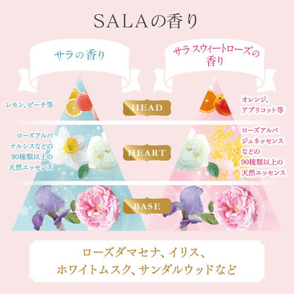 Sala Japan Conditioner Moist & Smooth Sweet Rose Fragrance (120 Characters)