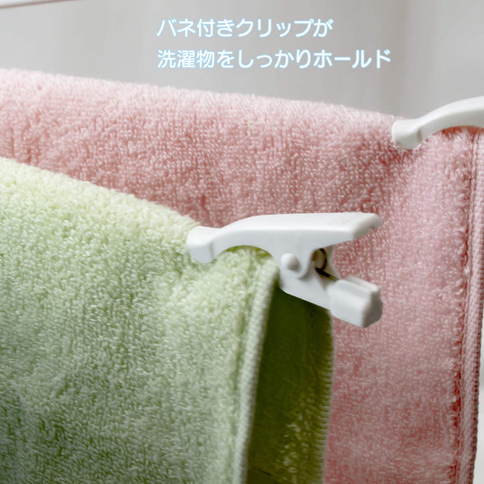 Sawafuji 日本干手器 20 架 [洗衣架/平行衣架/毛巾烘干机/可折叠/小物件] 白色 Hm-20A 82X44Cm