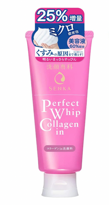 Shiseido Senka Perfect Whip Collagen In 120g - 含膠原蛋白的深層透明泡沫洗面奶