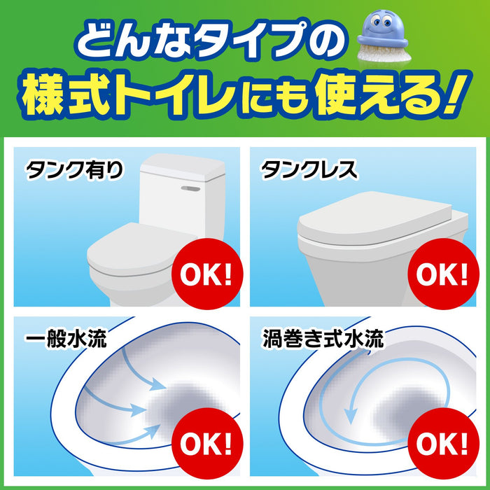 Johnson Scrubbing Bubble Toilet Cleaner Stamp Fresh Soap Fragrance 2 Replacements 38G Japan