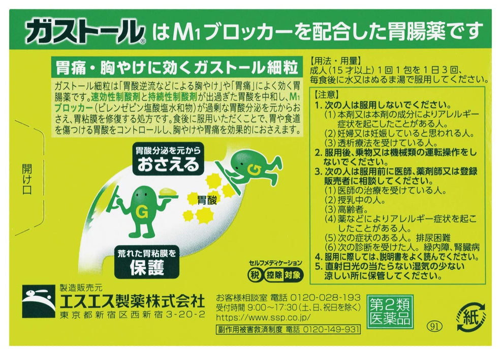 Gastor Fine Granules 20 Packets Japan - Self-Medication Tax System Otc Drugs