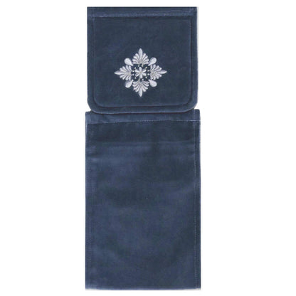 Senko Japan Elegant Shell Paper Holder Cover Dark Blue 78483