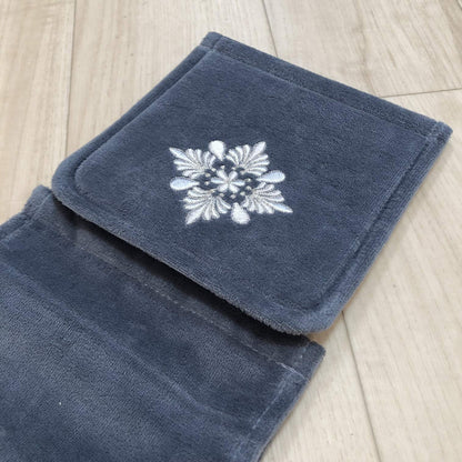 Senko Japan Elegant Shell Paper Holder Cover Dark Blue 78483