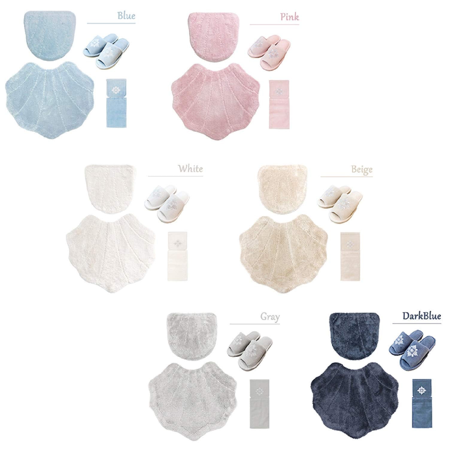 Senko Japan Elegant Shell Paper Holder Cover Dark Blue 78483