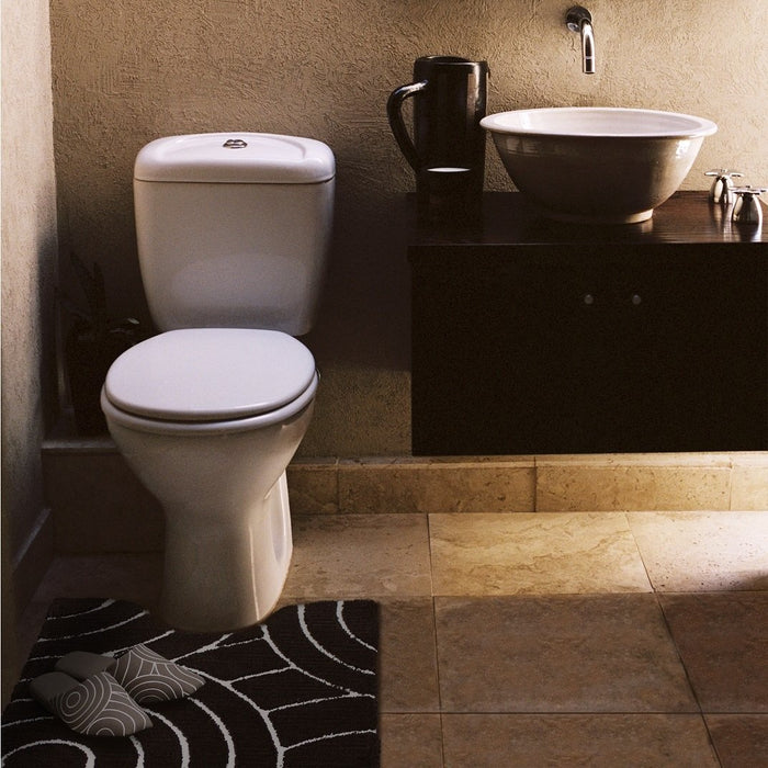 Senko M+Home Japan Bronx Toilet Mat Brown 60X60Cm Antibacterial Deodorant 20703