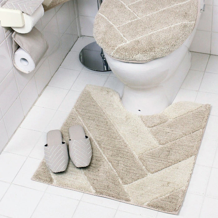 Senko M+Home Empire Beige Toilet Mat - Japanese Home Decor - Approx.