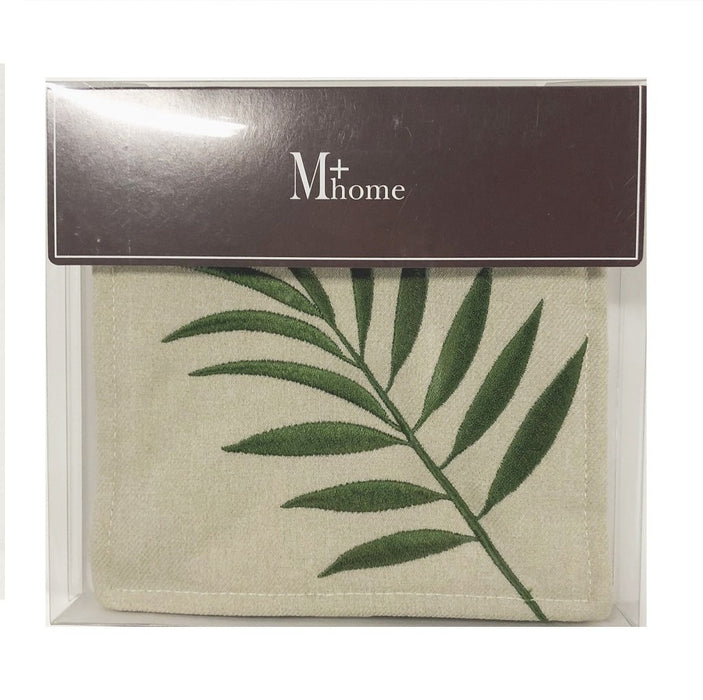 Senko M+Home Beige Palm Tree Paper Holder Cover 71505 - Made In Japan