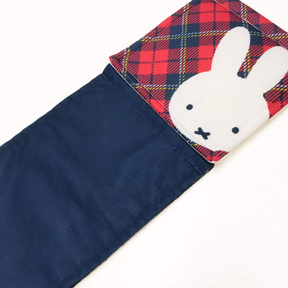 Senko Miffy Check Paper Holder Cover Red 61762 - Japan