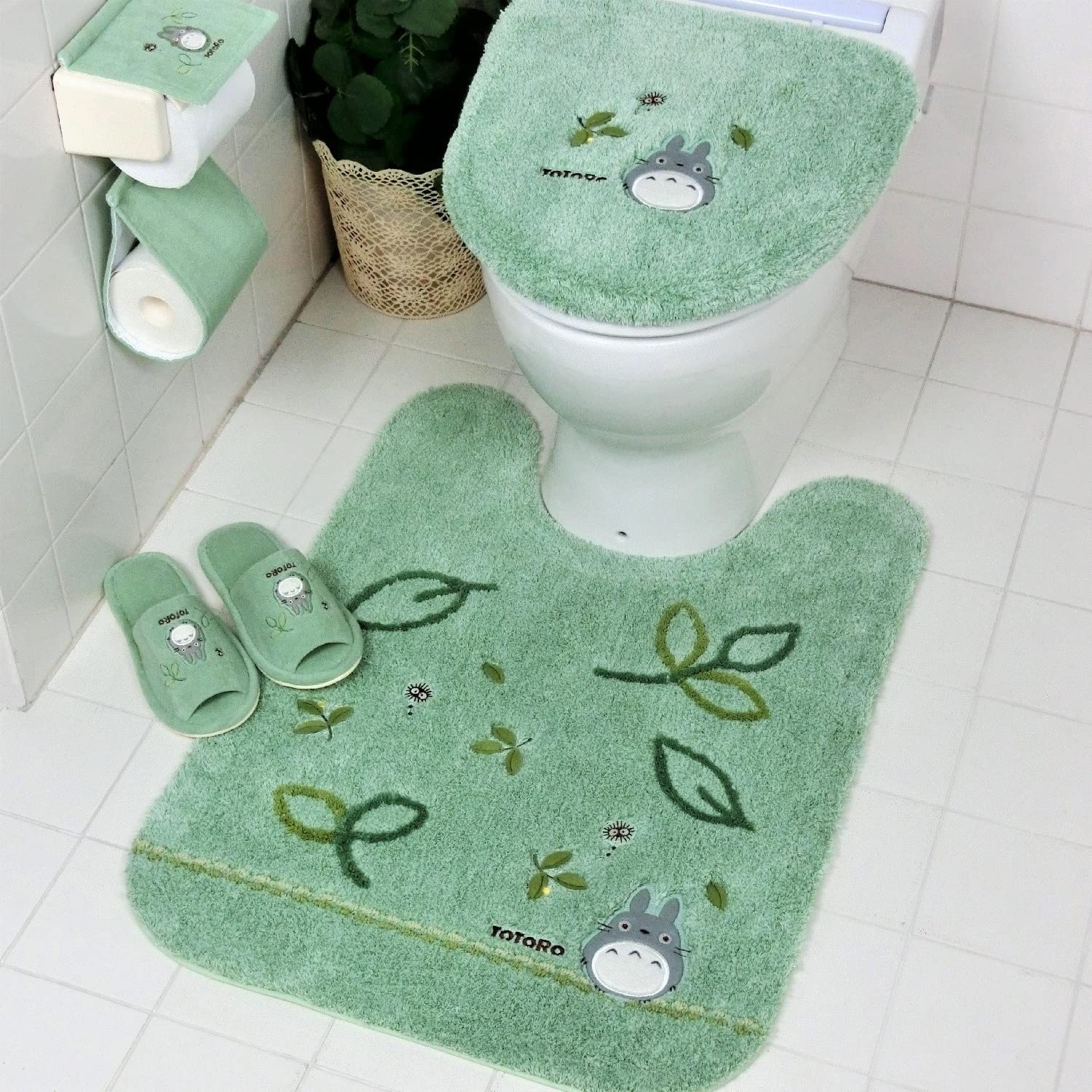 Senko Japan My Neighbor Totoro Forest Wind Toilet Mat 80X60Cm Green 11833