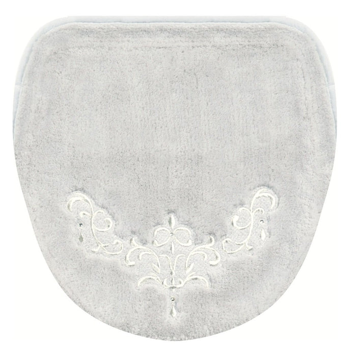 Senko Toilet Lid Cover Silver Gray Japan Rhinestones 17797 - Nynas Shanty Adsorption Sheet Multi-Type