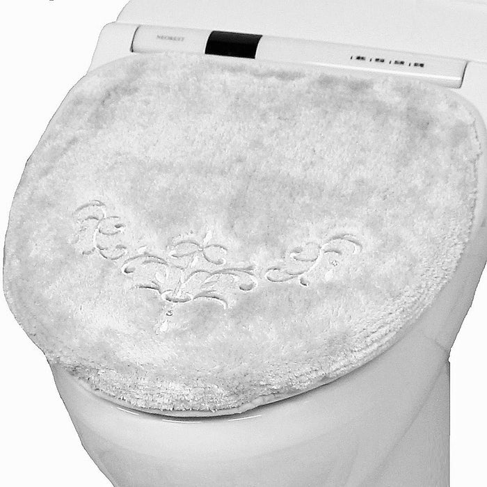 Senko Toilet Lid Cover Silver Gray Japan Rhinestones 17797 - Nynas Shanty Adsorption Sheet Multi-Type