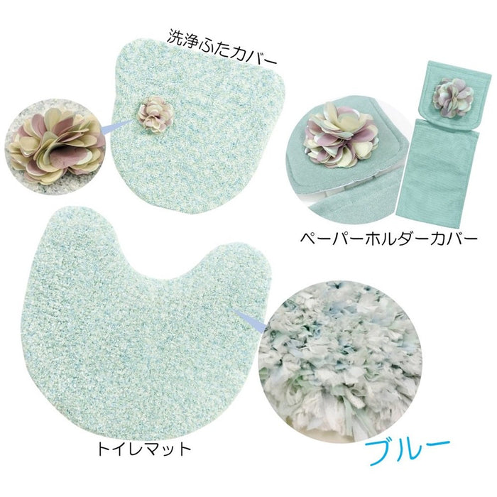Senko Japan Sds Douce Melange Toilet Lid Cover Blue Hot Water Clean Petit Luxury Salon De Soiree Series 14944