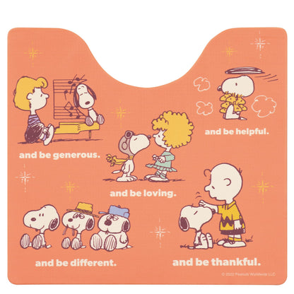 Senko Snoopy Wipeable Pvc Toilet Mat - Japan - Approx.