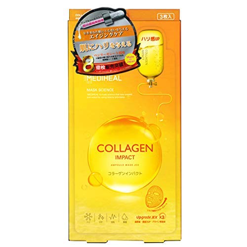 20-Piece Mediheal Collagen Impact Ampoule Mask 25Ml From Bion Japan