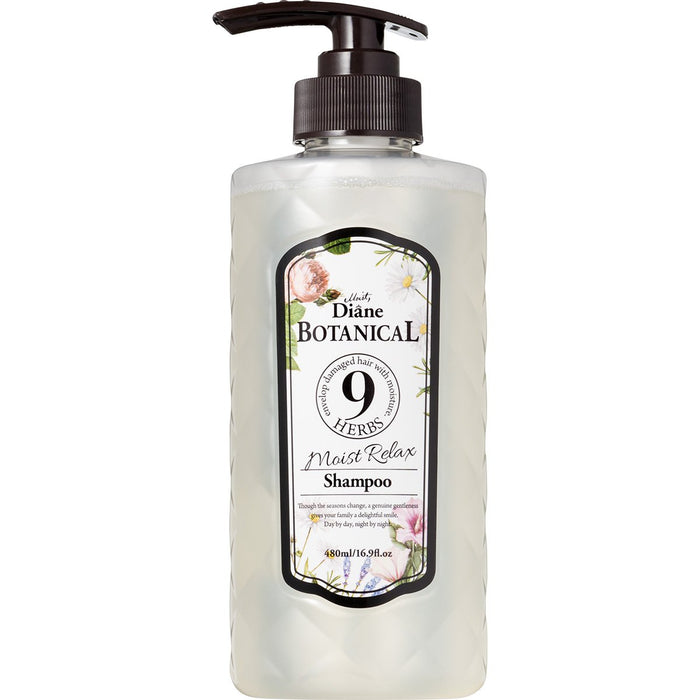 Diane Botanical Moist Relax Shampoo 480Ml Natural Citrus Herb Fragrance Japan
