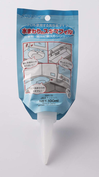 Sharp Chemical 日本防​​水密封修复浴室水槽/浴缸 100 毫升 Srp1-15