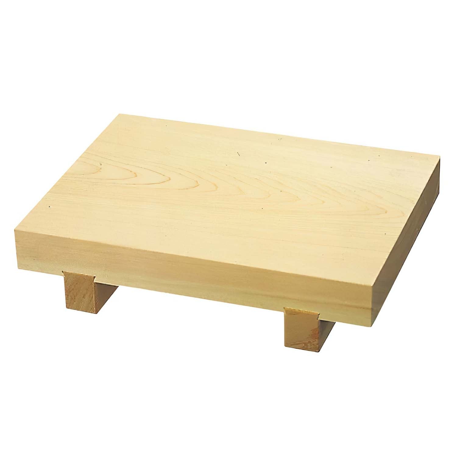 Shimojima Hinoki Cypress Wooden Sushi Geta Plate For 3 servings