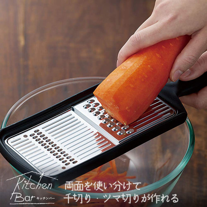 Shimomura Kogyo Kib-612 日本厨房吧台切丝器 适用于洗碗机 新泻 Tsubamesanjo 黑色 290X90X30Mm