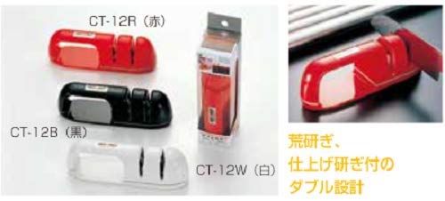 Shimomura Kougyou Japan Ceramic Knife Sharpener Neokilex Red Niigata Tsubamesanjo