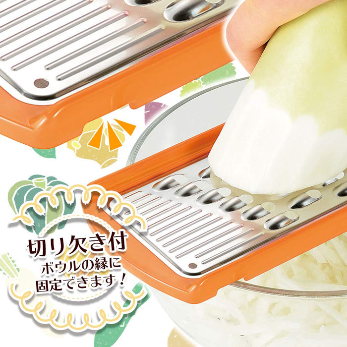Shimomura Kougyou 日本 Fvs-615 可用洗碗机清洗 切碎的 Shiri Shiri 橙色 268X90X14 毫米 新潟燕三条制造