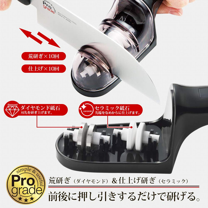 Shimomura Kougyou 日本专业双重磨刀器水性磨刀器 Pg-608 Niigata Tsubamesanjo