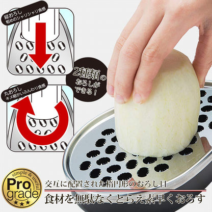 Shimomura Kougyou Professional Grade Grater Made In Japan - Grate Radish Black Pgs-11 Niigata Tsubamesanjo