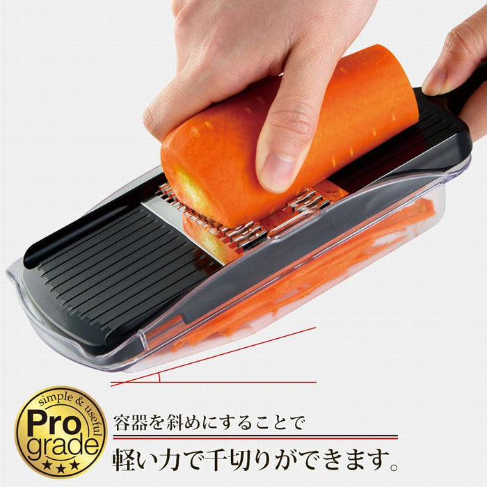 Shimomura Kogyo Japan Professional Julienne Cutter Pg-611 Niigata Tsubamesanjo Black