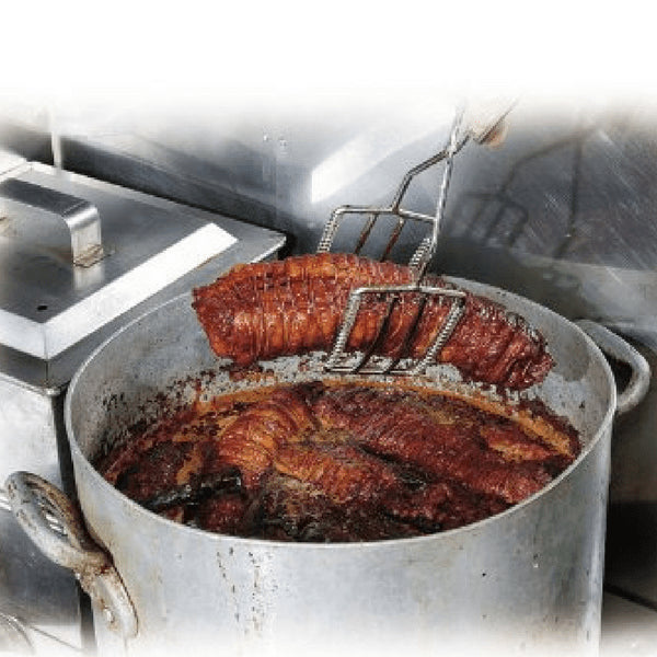 Shinetsu Works Japan Stainless Steel Ramen Chashu Pork Coiled Tongs