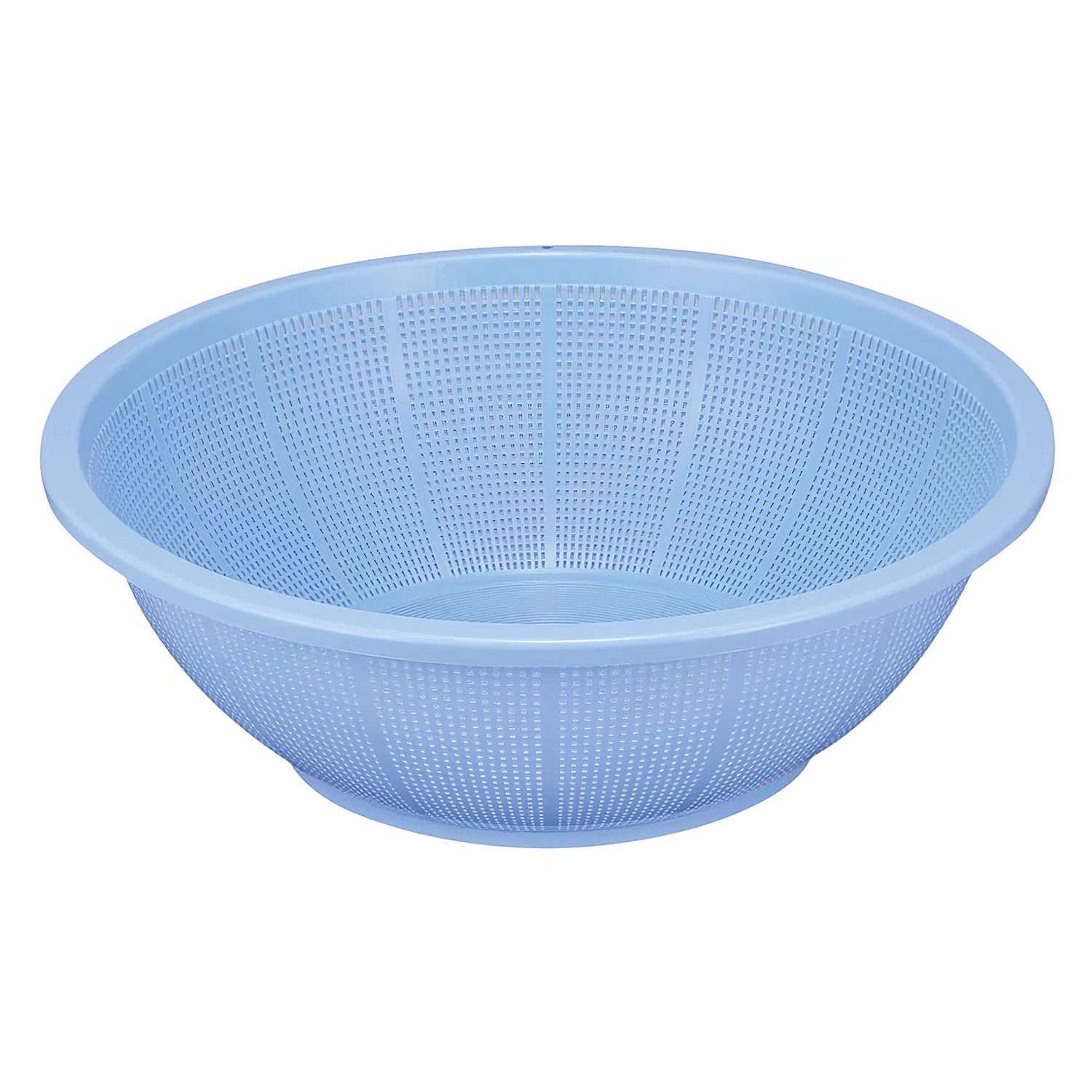 Shinkigosei Plastic Shallow Strainer Blue 42cm