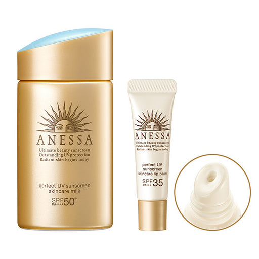 Shiseido Anessa Perfect uv Skincare Milk a Trial Set b [Sunscreen For Face And Body spf50 /Pa ] Japan With Love 1