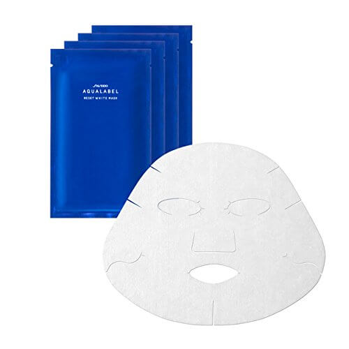 Shiseido Aqualabel Hyaluronic Acid Mask Reset White Mask 18ml X 4 Sheets