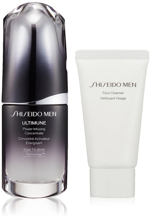 Shiseido Men Ultimate Powering Concentrate Set With Sample Essence Citrus Woody