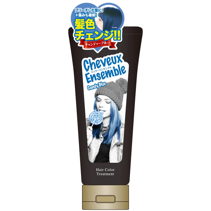Chevu Ensemble Hair Color Paste Treatment Candy Blue 200G Japan