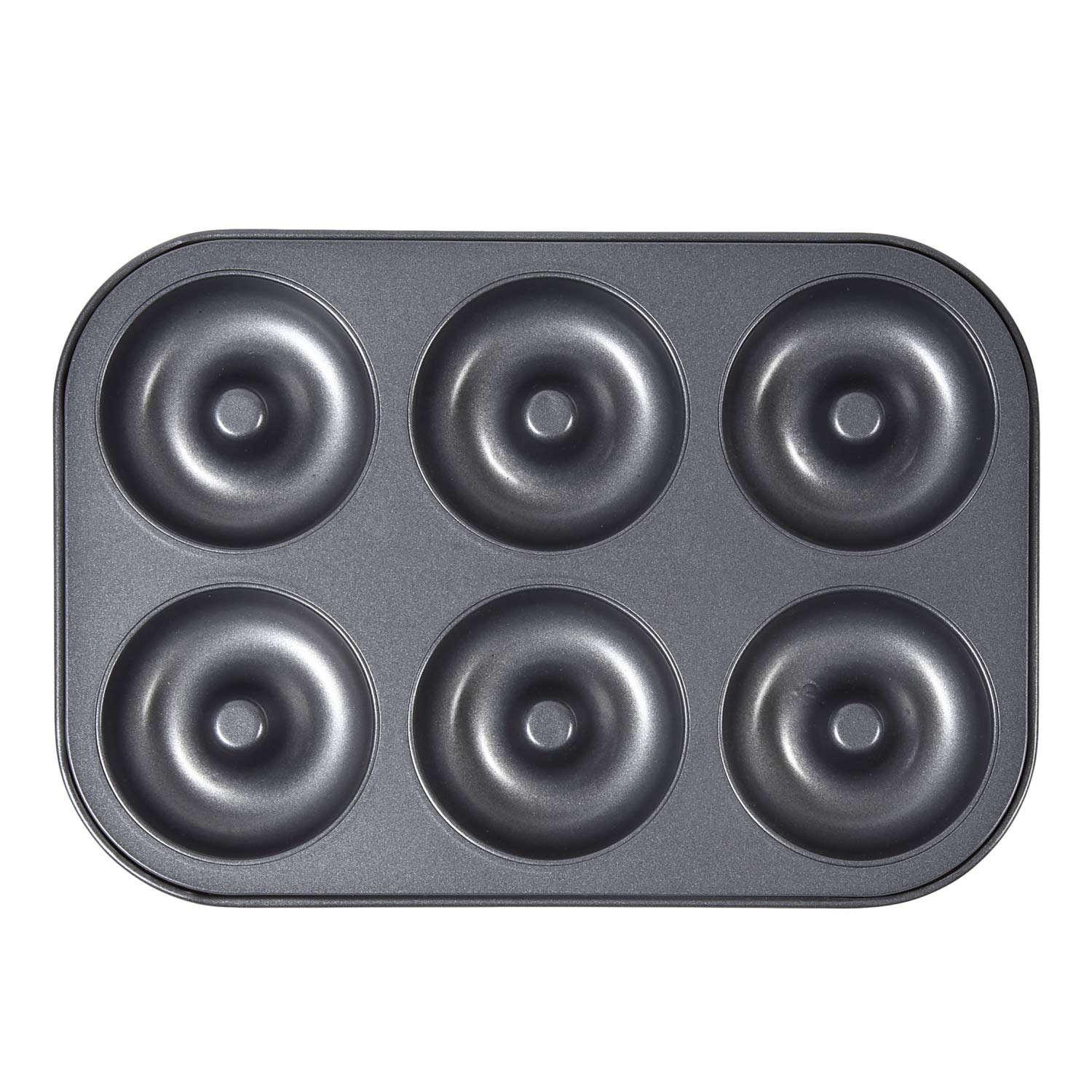 Soratobu Frying Pan Japan Silicone Treated 6P Steel Non-Stick Baked Donut Mold