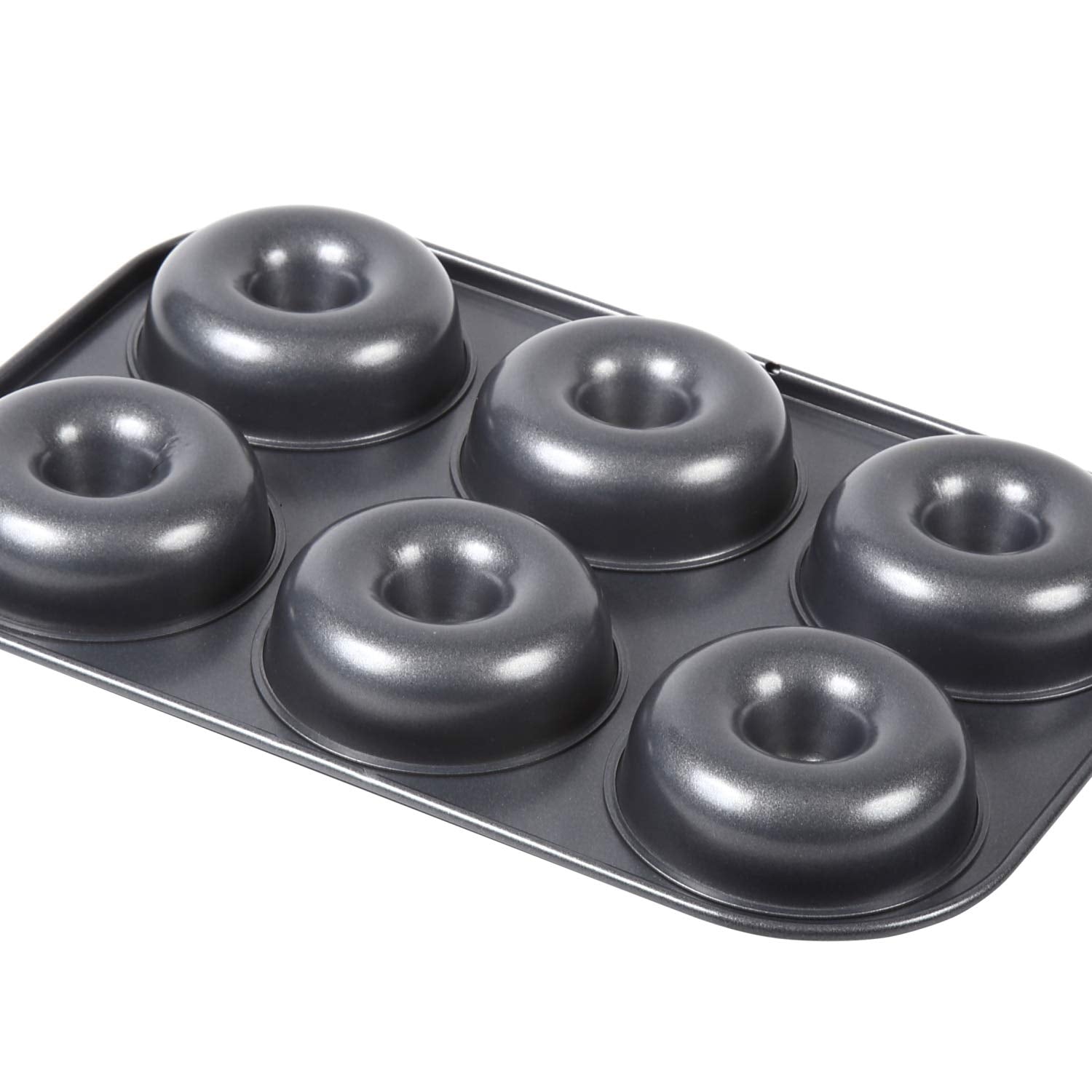 Soratobu Frying Pan Japan Silicone Treated 6P Steel Non-Stick Baked Donut Mold