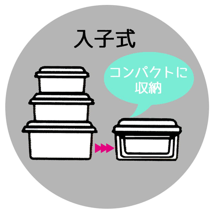 Skater Japan Antibacterial Seal Container 3P Set My Neighbor Totoro Ghibli Slus3Ag-A
