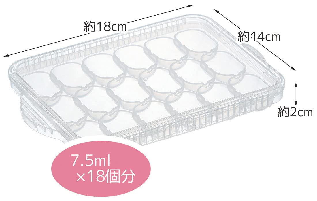 Skater Japan Baby Food Storage Container Frozen Divided Tray 18 Block Trmr18N-A