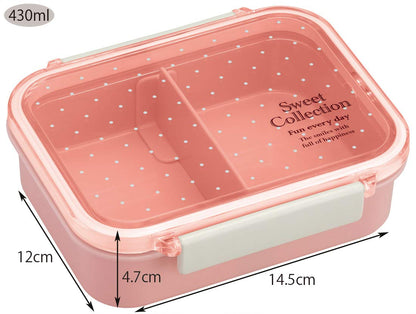 Skater Sweet Dot Pink Tightwear 430Ml Dishwasher Safe Made In Japan