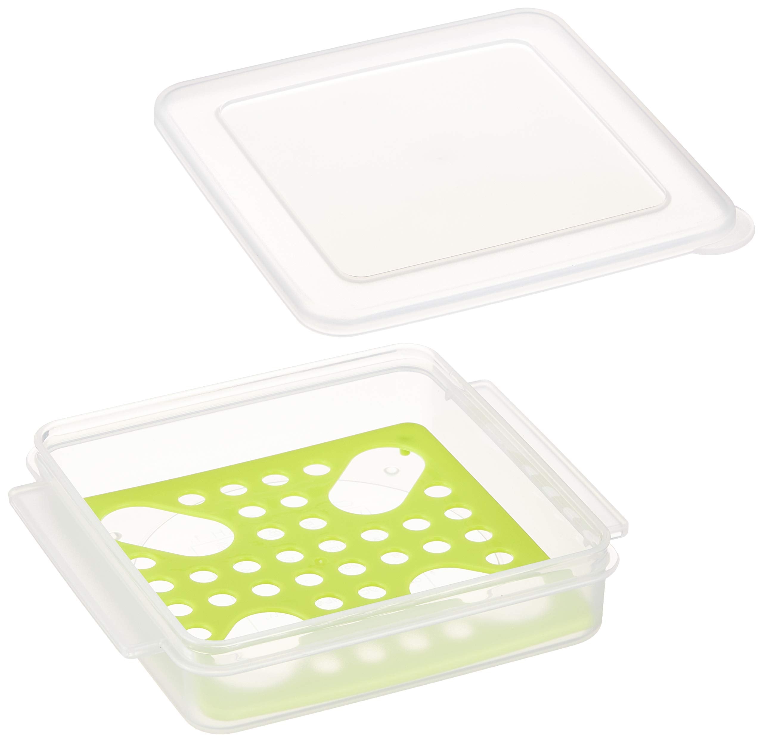 Skater Japan Cheese Storage Container Green Fkh1