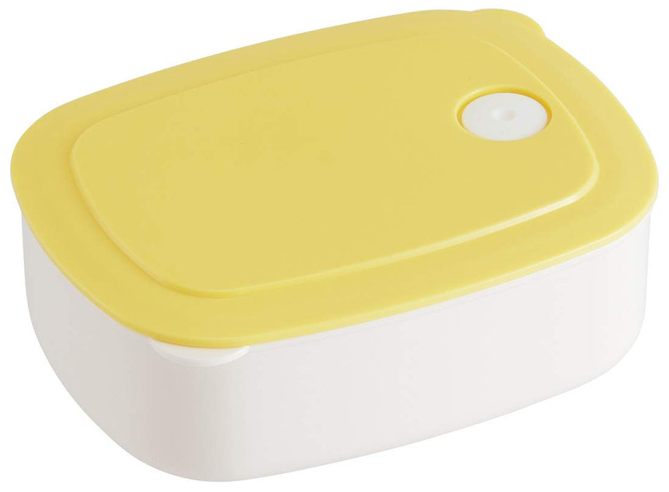 Skater 400Ml Pastel Yellow Side Dish Frozen Storage Container - Made In Japan