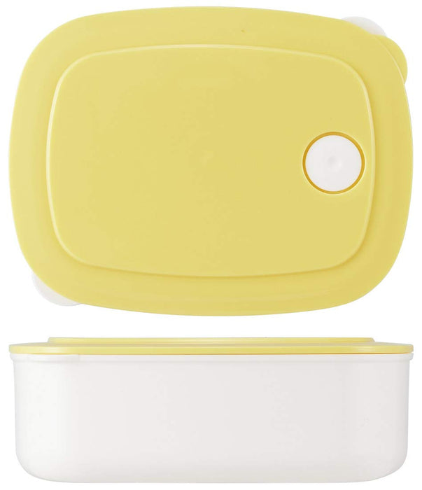 Skater 400Ml Pastel Yellow Side Dish Frozen Storage Container - Made In Japan