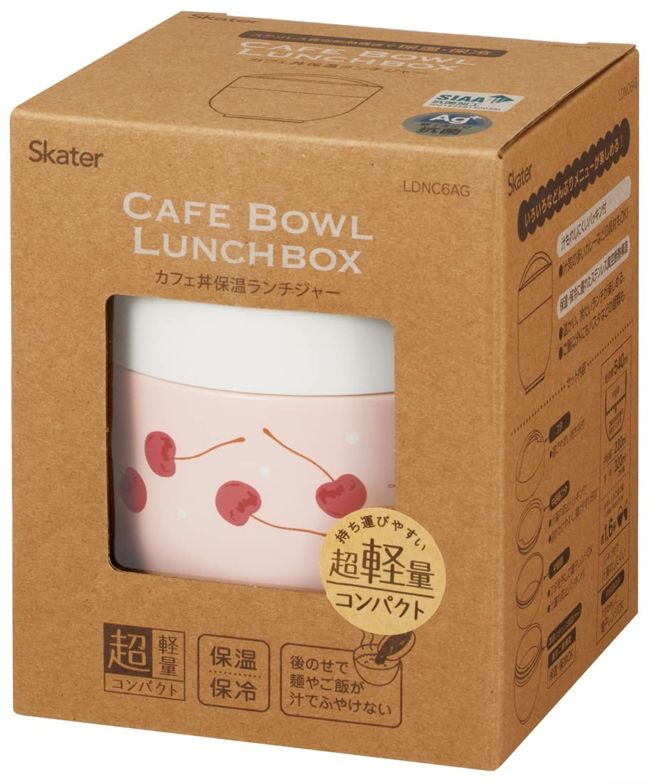 Skater Japan Thermal Bento Box Bowl Lunch Jar 540Ml Pink Ldnc6Ag-A