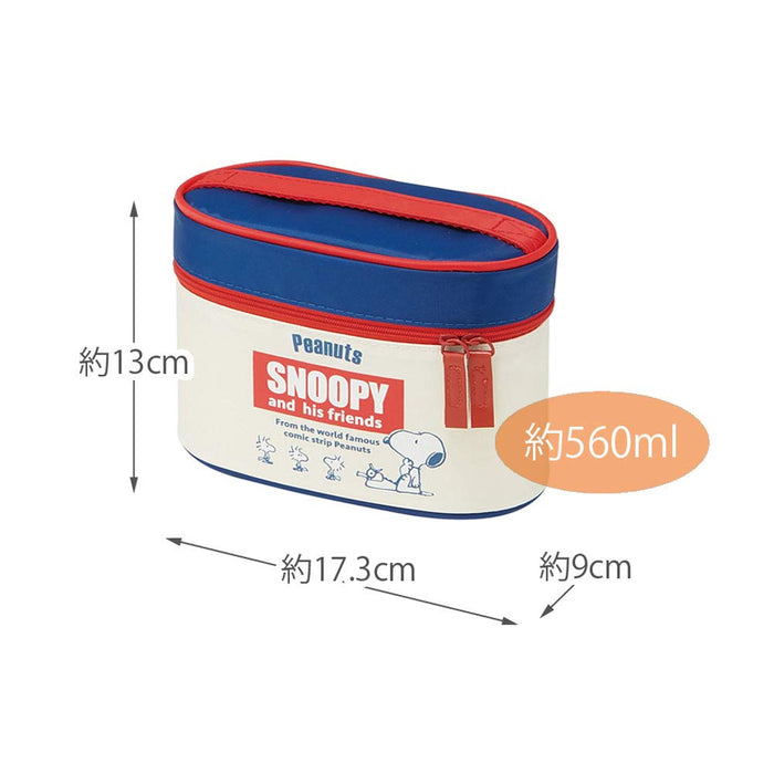 Skater Japan Thermal Bento Box Lunch Jar With Retro Snoopy Peanuts Label 560Ml Kcljc6