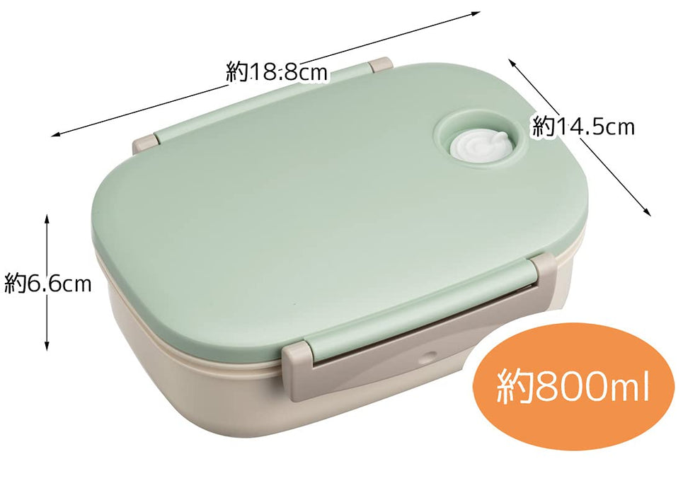 Skater Japan Vacuum Sealed Lunch Box Storage Container 800Ml Green Mpp5N-A