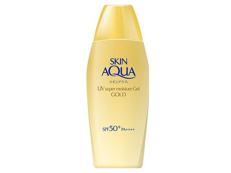 Skin Aqua Super Moisture Gel Gold Sunscreen SPF 50 + / PA ++++ (110g)