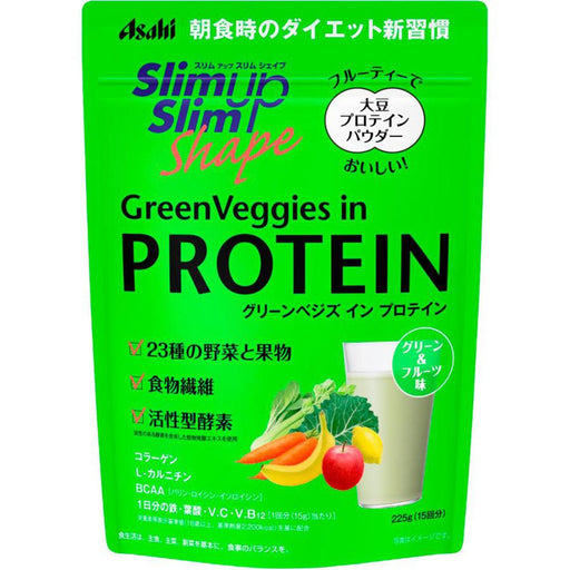 Slim Up Slim Shape Green Veggies Inn Protein 225g 15 Times Japan With Love