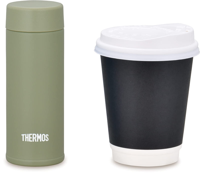 Thermos 120ml Small Capacity Vacuum Insulated Water Bottle Pocket Mug in Khaki