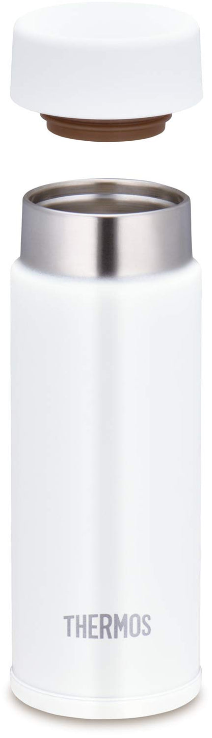 Thermos 120Ml Small Capacity Vacuum Insulated White Water Bottle Pocket Mug