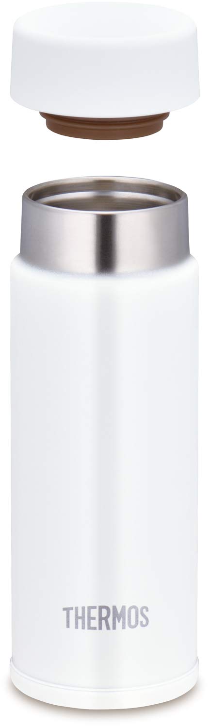 Thermos 120Ml Small Capacity Vacuum Insulated White Water Bottle Pocket Mug